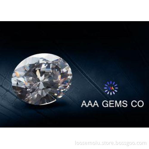 Decorative Diamond Oval Moissanite Rings Gemstone White Rou